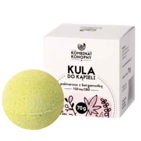 Kula do kąpieli z CBD palmarosa z bergamotką - 70 g