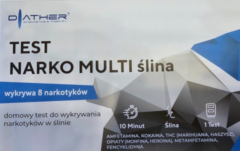 Narkotest Multitest Diather Multi Ślina - 8 Substancji